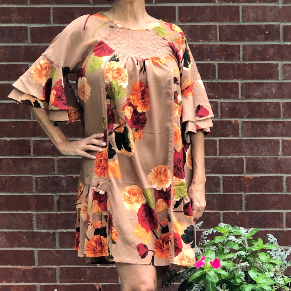Crochet Yoke Dress